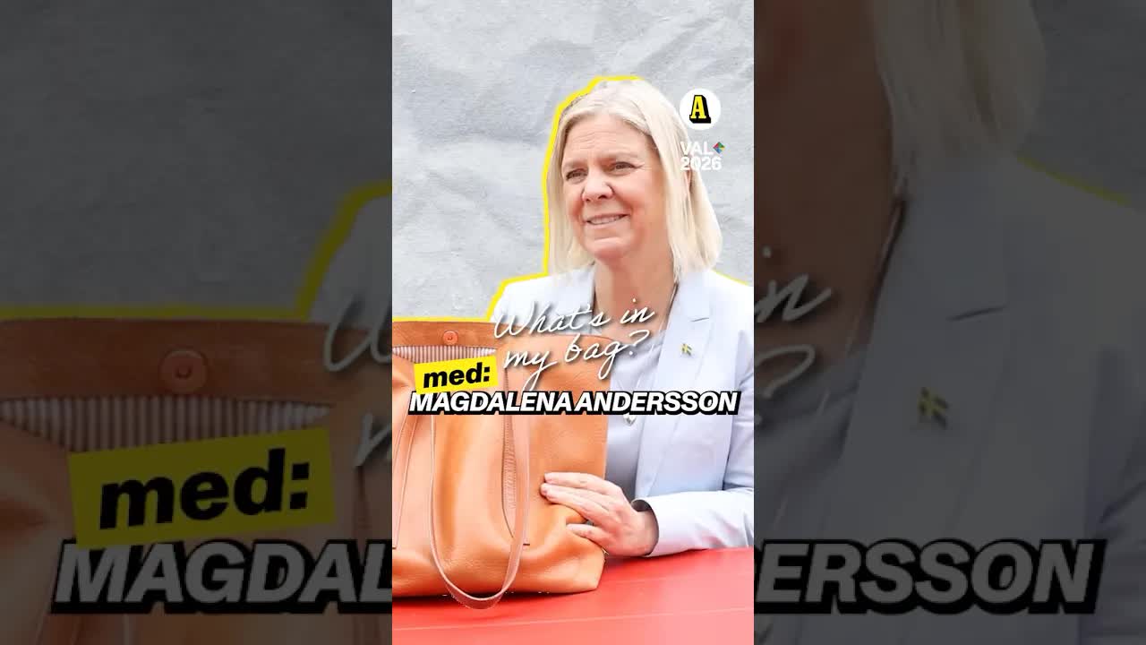 Magdalena Anderssons väsk innehåll