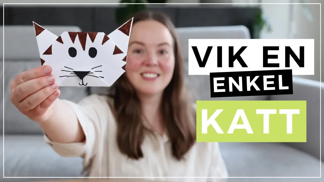 Så här viker du en enkel papperskatt