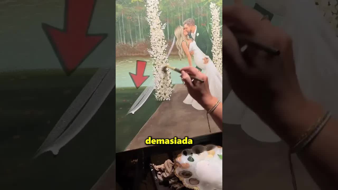 Cómo una artista salvó su pintura de boda