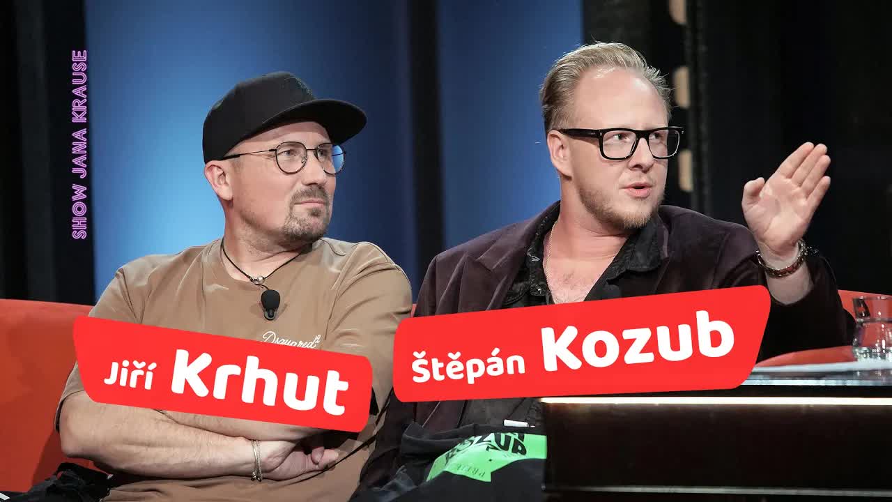 Štěpán Kozub a Jiří Krhut v Show Jana Krause