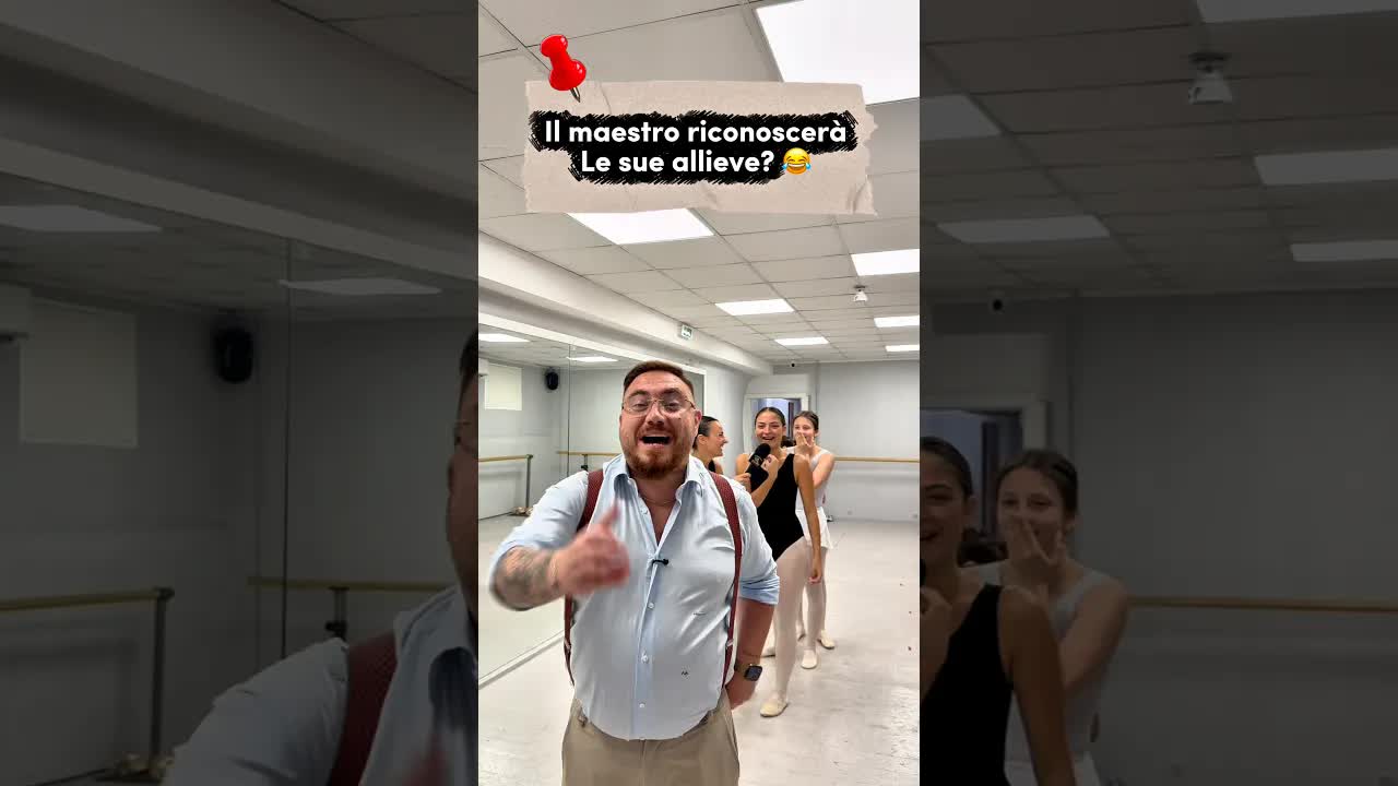 Il maestro indovina i nomi delle allieve