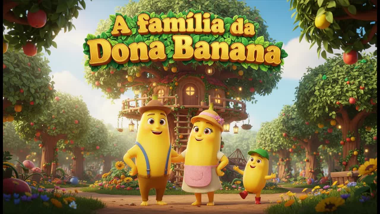 A família da Banana e a torta mágica
