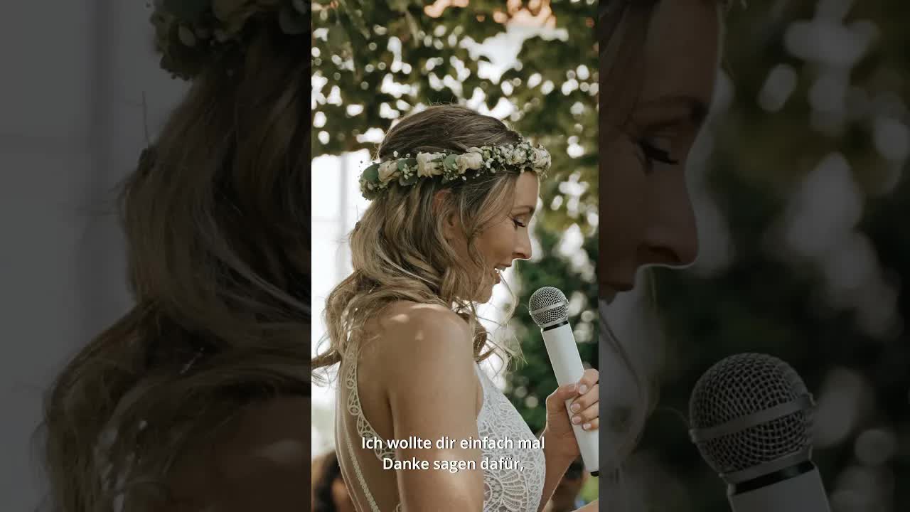 Dankesrede an meinen Partner bei der Hochzeit