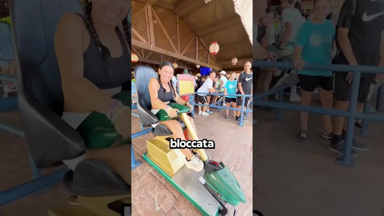 Voleva solo provare il sedile dell'otto volante