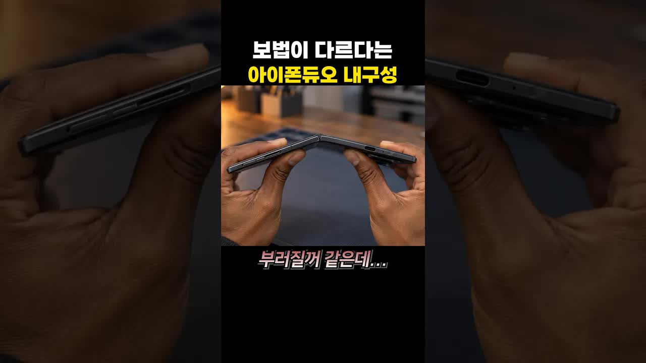 아이폰 듀오 내구성 테스트 실패
