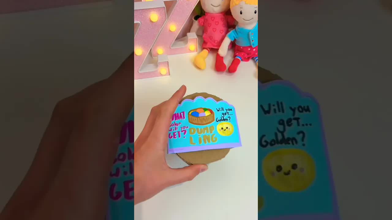 Deze squishy dumpling heb ik zelf gemaakt