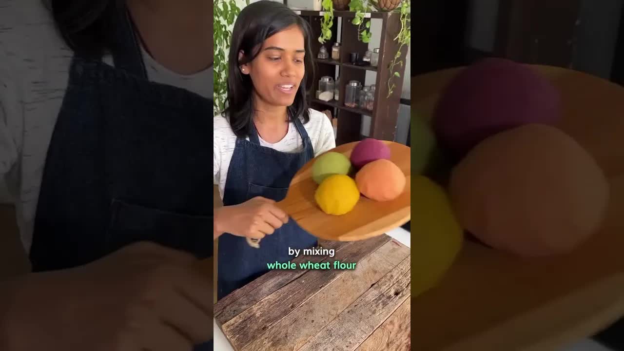 Healthy Whole Wheat Rainbow Momos Recipe