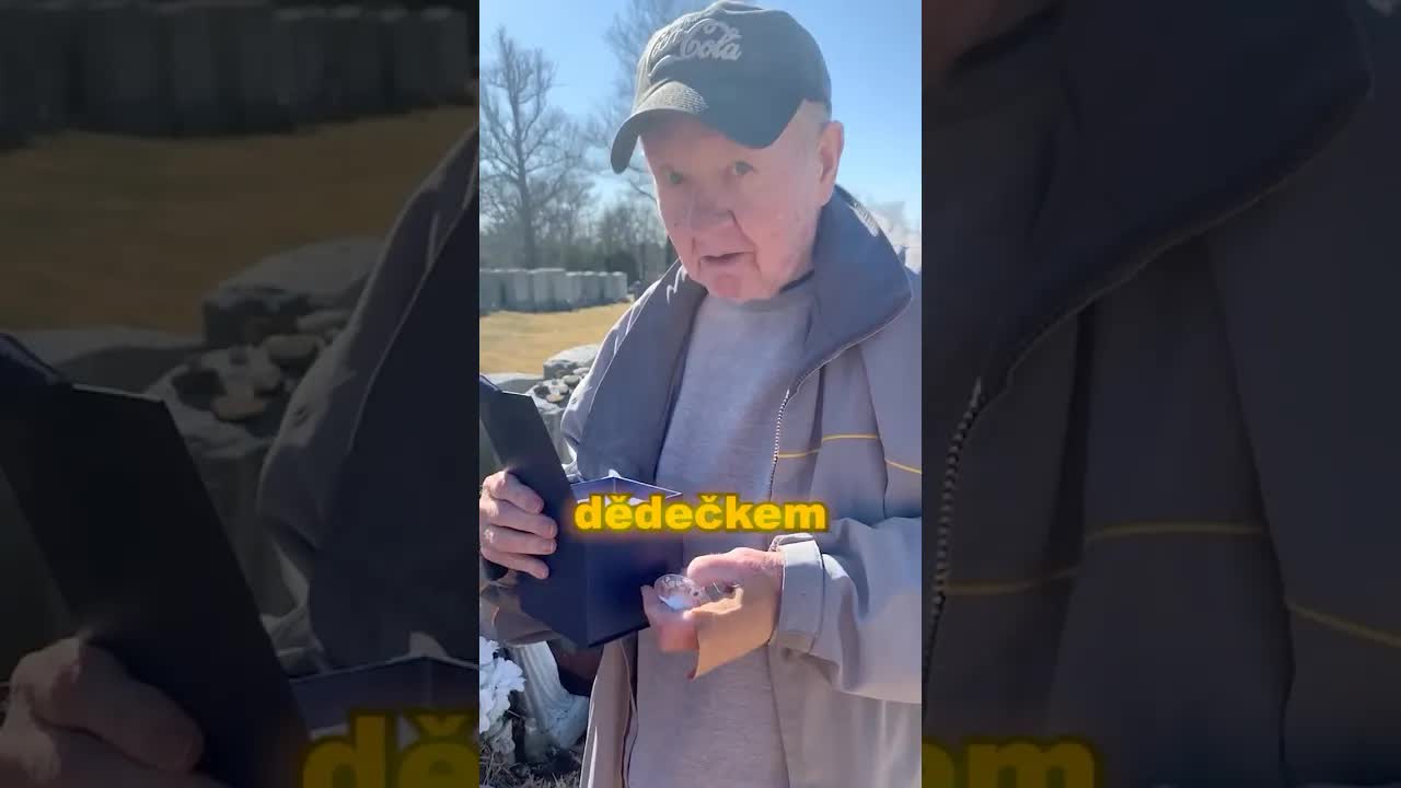 Překvapivé vzkaz na hrobě rozplakal tatínka