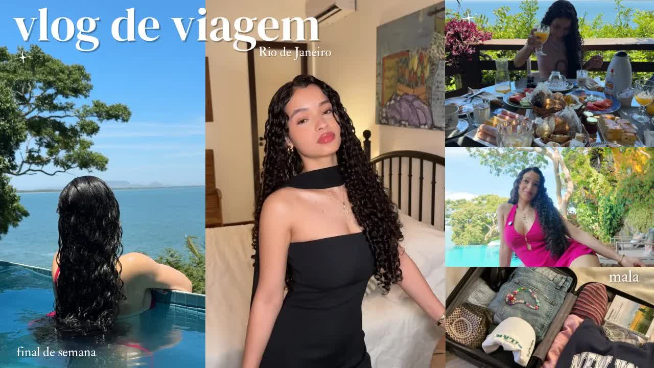 Vlog de praia com looks, fofocas e café da manhã