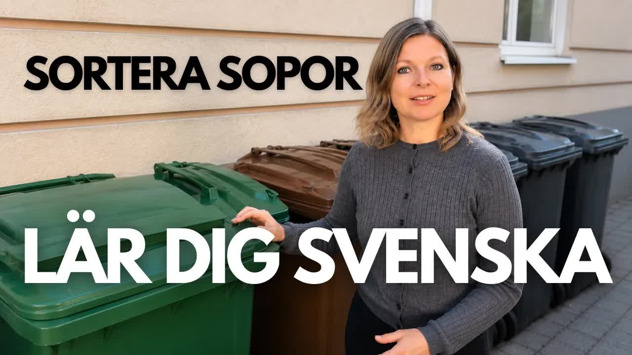 Hur man sorterar sopor i Sverige