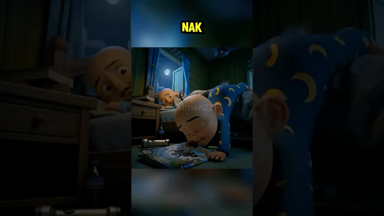 Upin dan Ipin Menyembunyikan Komik Dari Opa