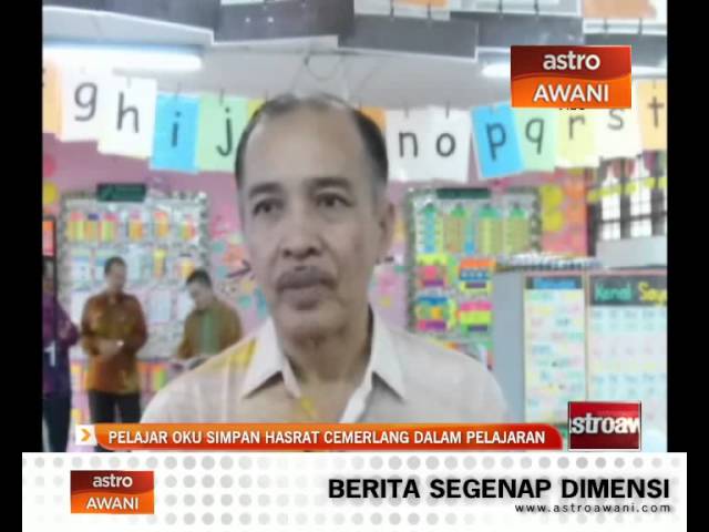 Pelajar OKU dengan jantung luar teruskan sekolah