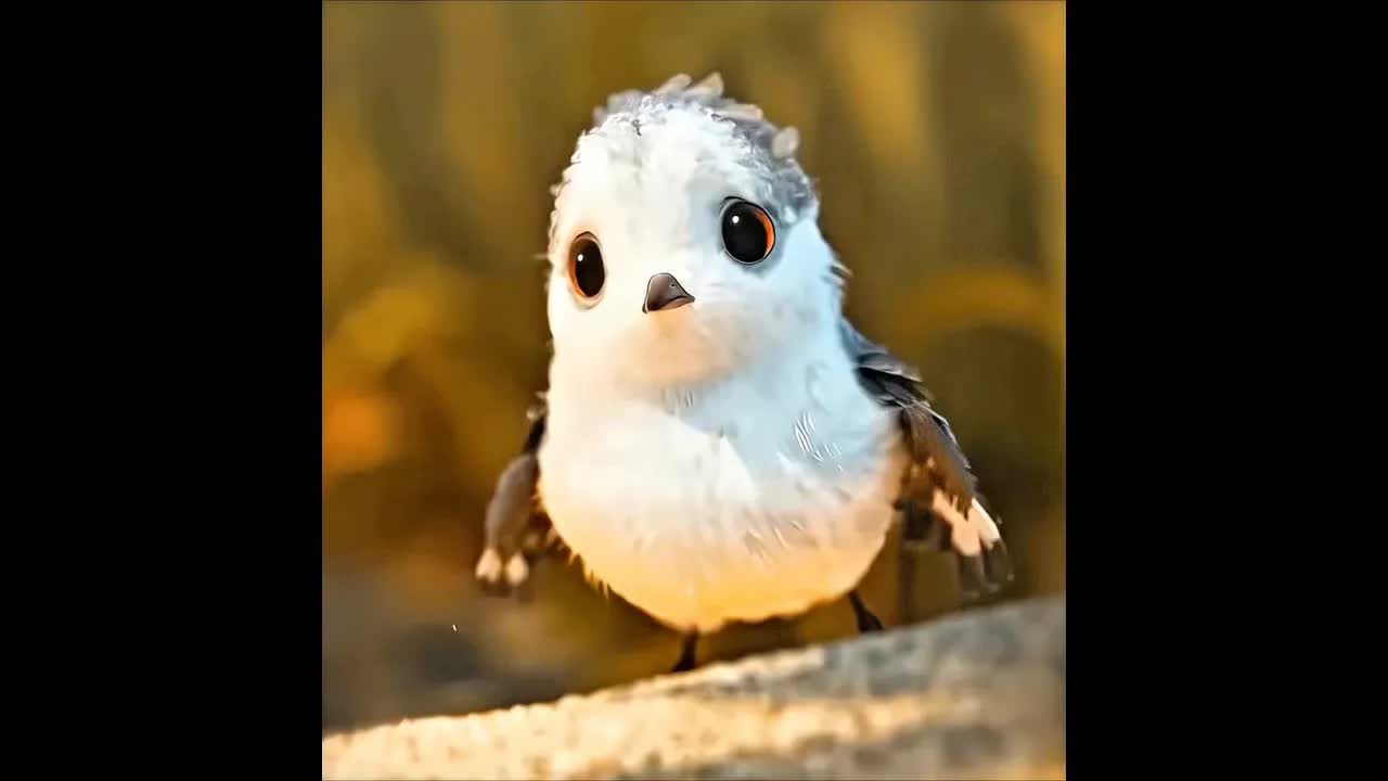 طائر صغير يتعلم مواجهة خوفه