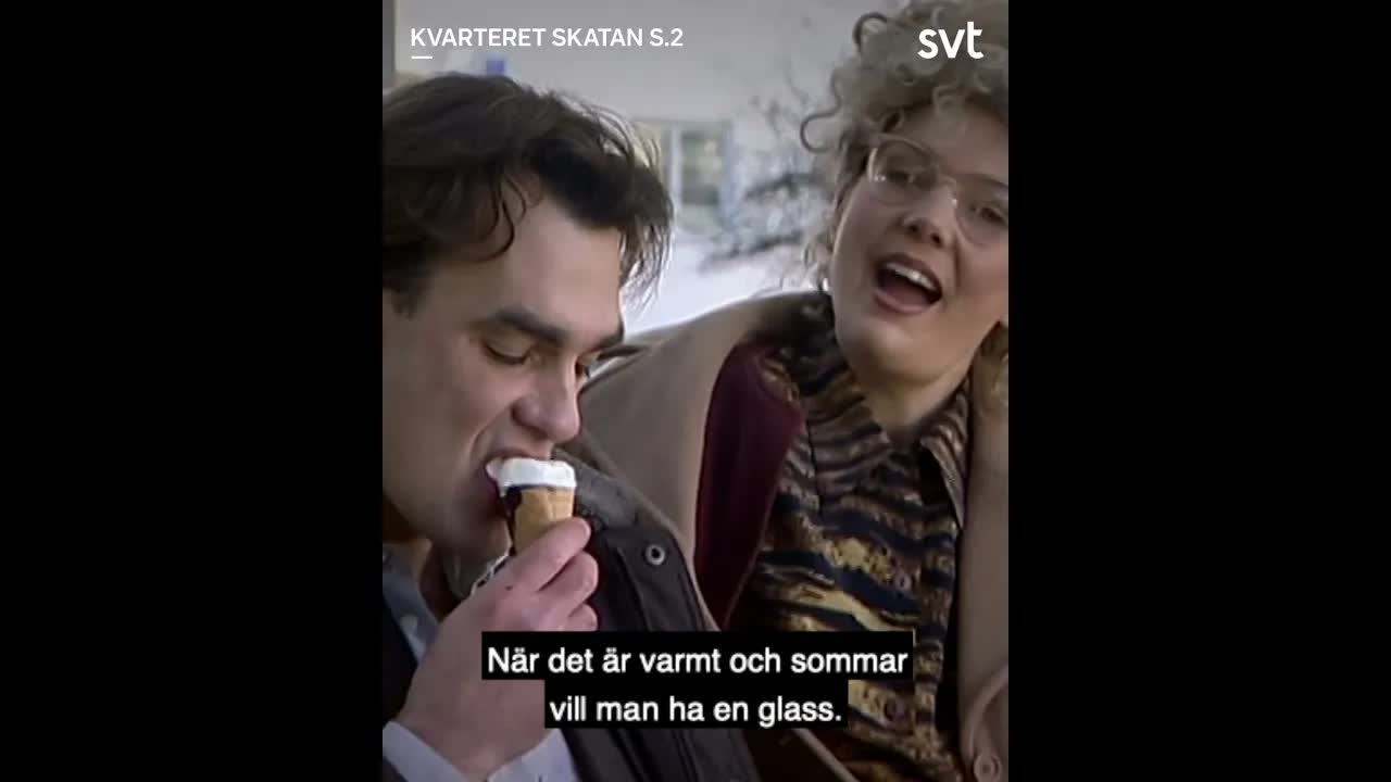 Komisk sketsch om glass och olämpliga framföranden