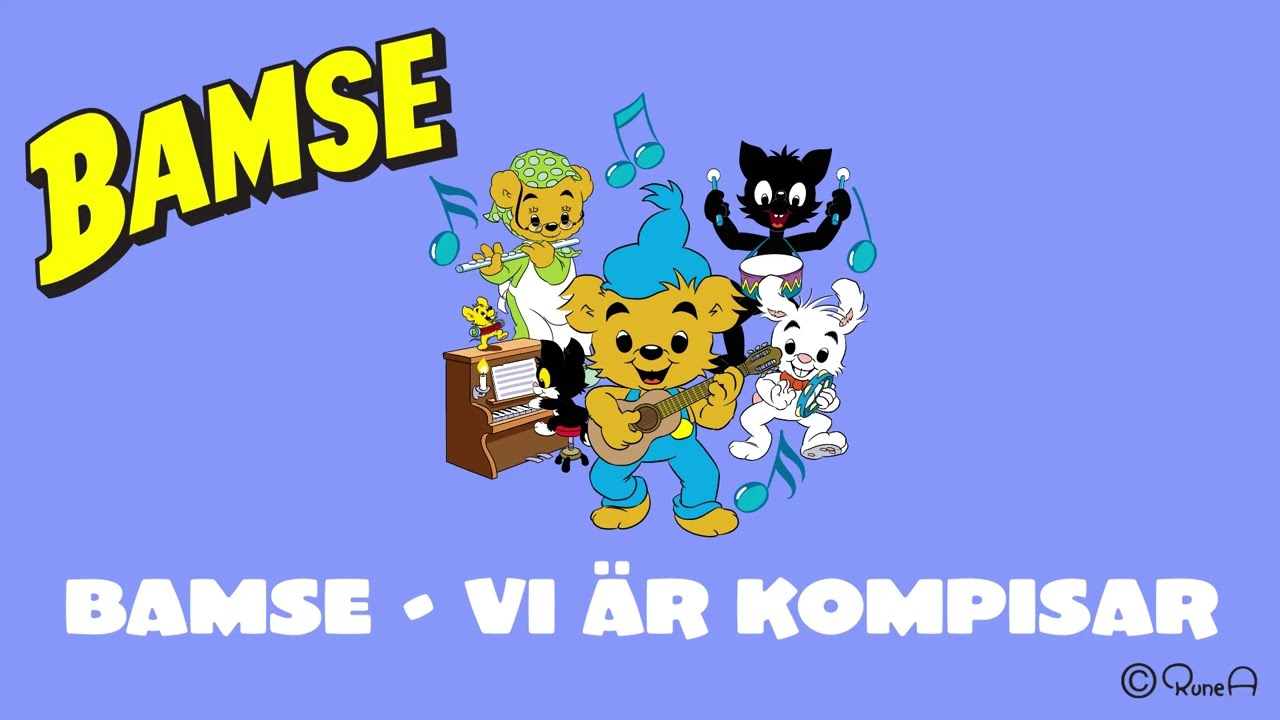 Bamse sjunger om vänskap och mod