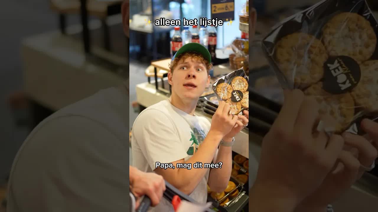Max verliest zich in de supermarkt