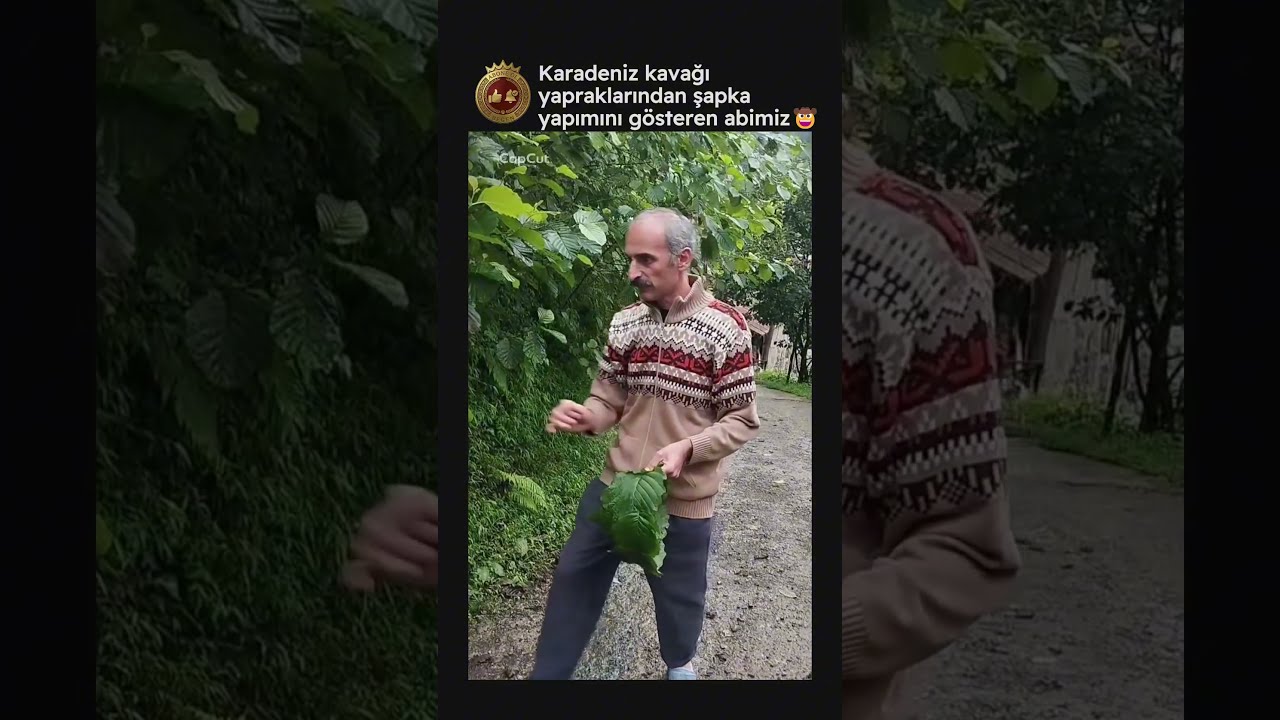 Karadeniz Yapraklarından Şapka Yapımı