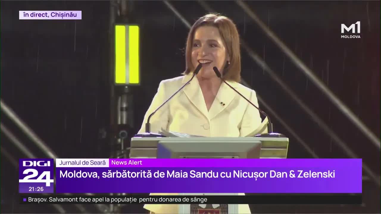 Zelenski, primit ca un star la Chișinău
