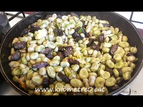 Preparació ràpida de faves amb alls tendres