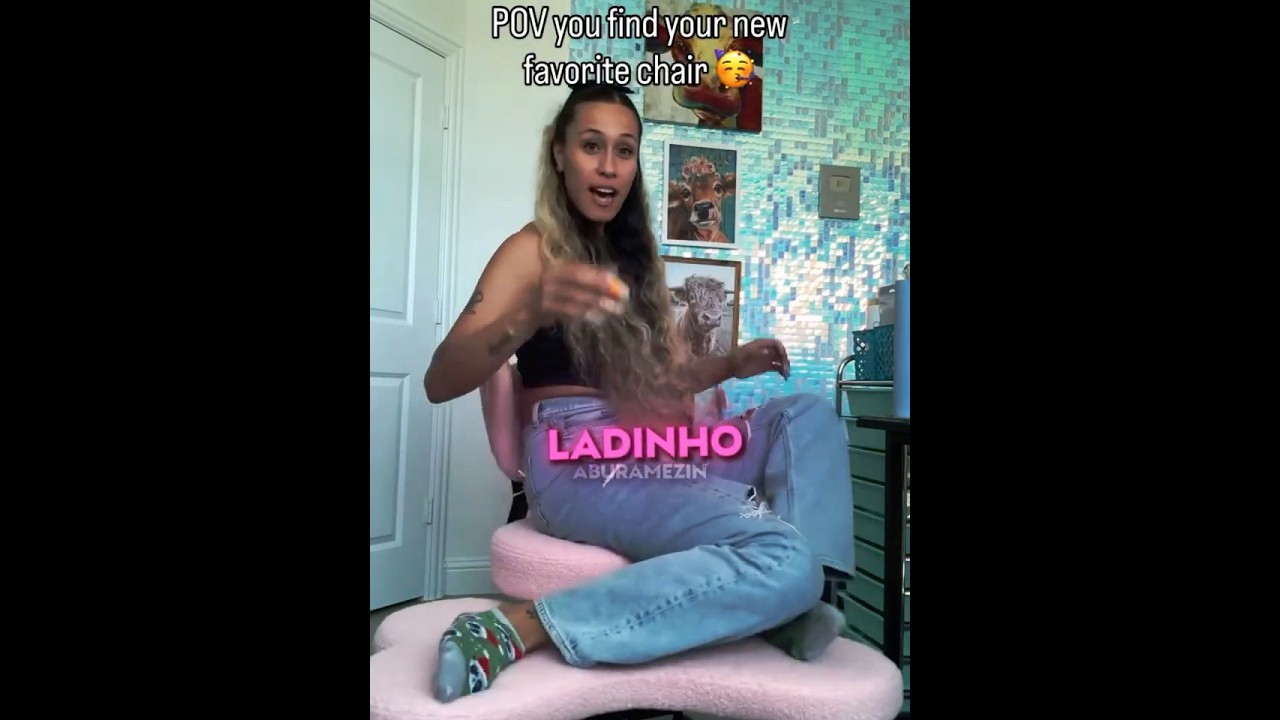 Testando a cadeira que muda tudo