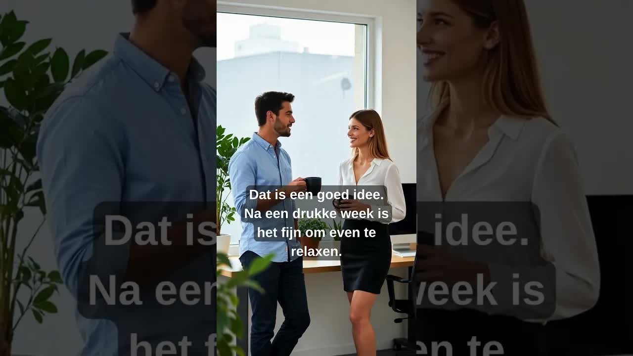Weekendplannen bespreken in het Nederlands