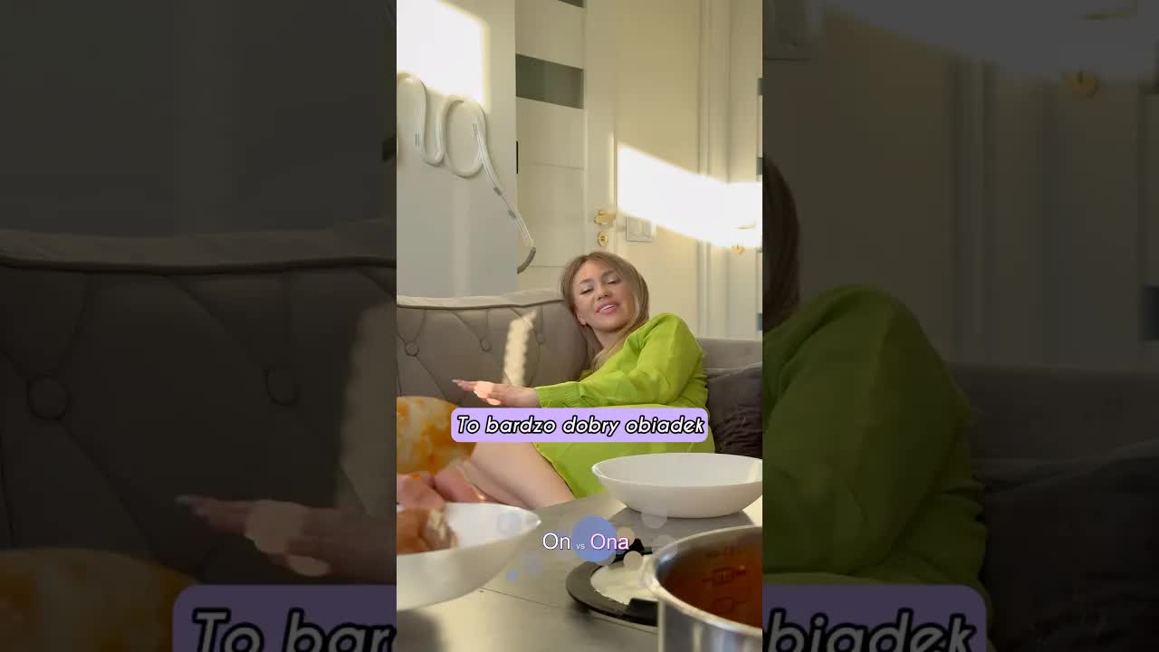 Dobry obiadek, ale ona się źle czuje