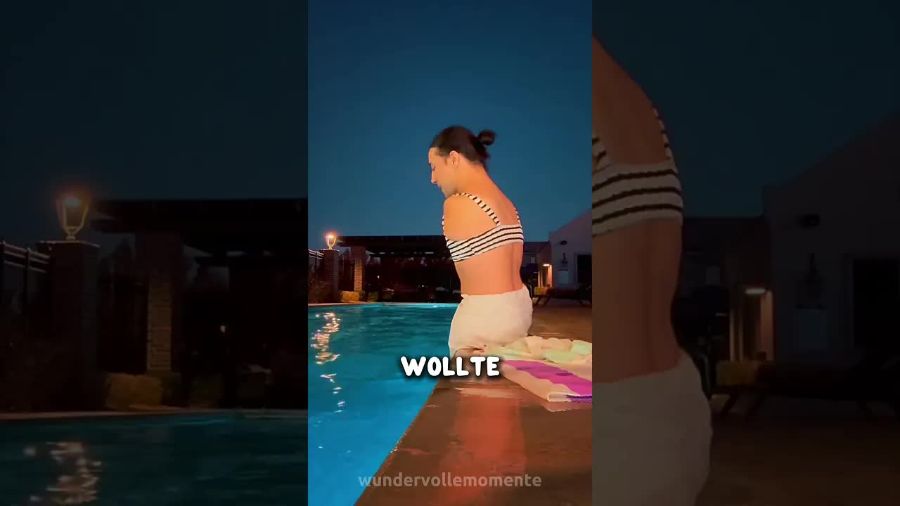 Mädchen springt ins Wasser und gerät in Panik