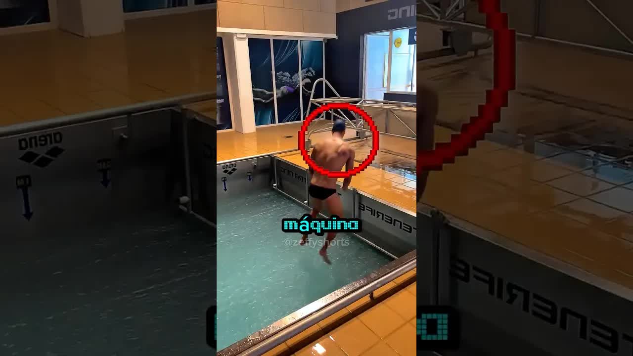 Essa máquina de natação é insana!