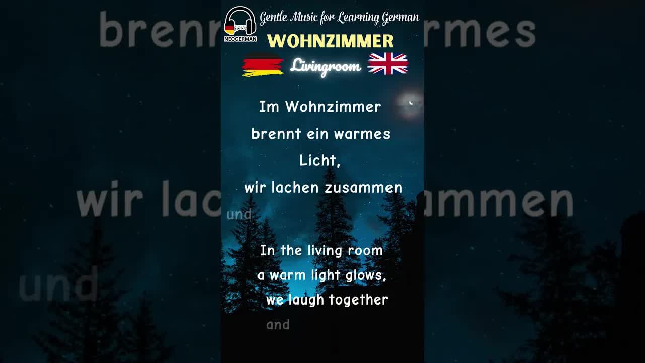 Wörter im Wohnzimmer lernen