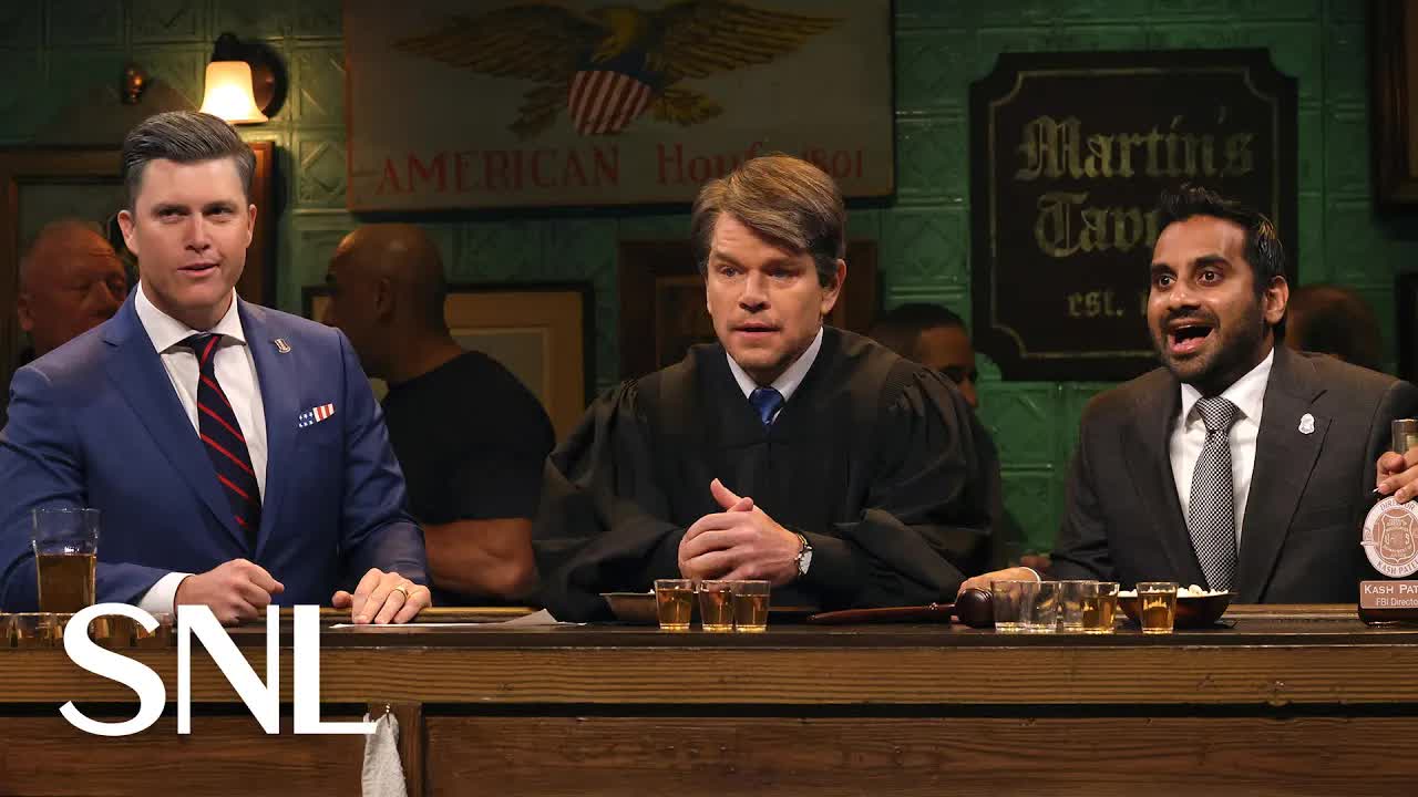 SNL bar sketch with Kavanaugh, Hegseth and Patel