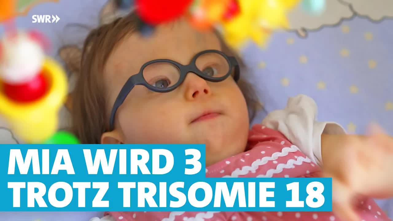 Mia feiert ihren 3. Geburtstag trotz Trisomie 18
