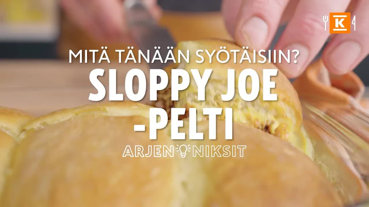 Sloppy Joe -pelti resepti K-Ruoasta