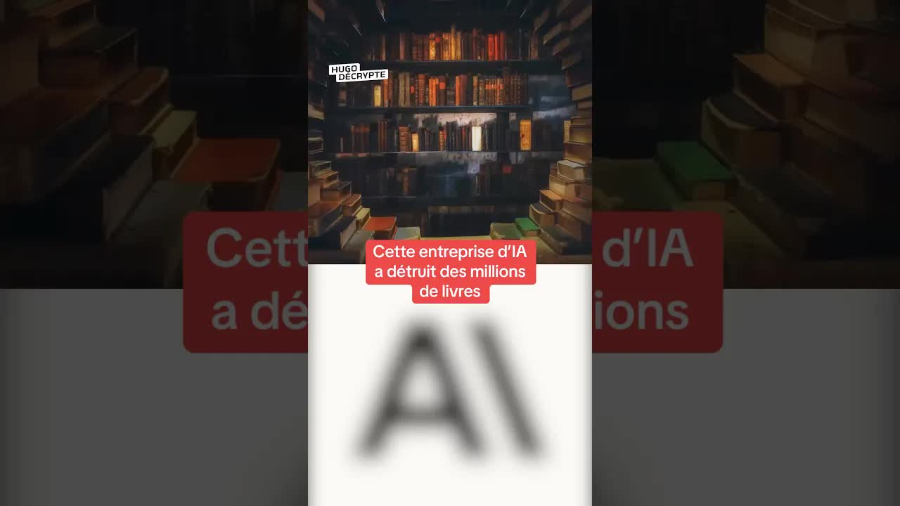 Une entreprise d'IA a détruit des millions de livres