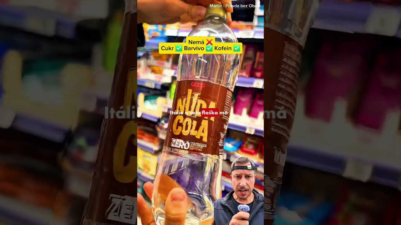 Průhledná Cola: Italská novinka s nulou kalorií