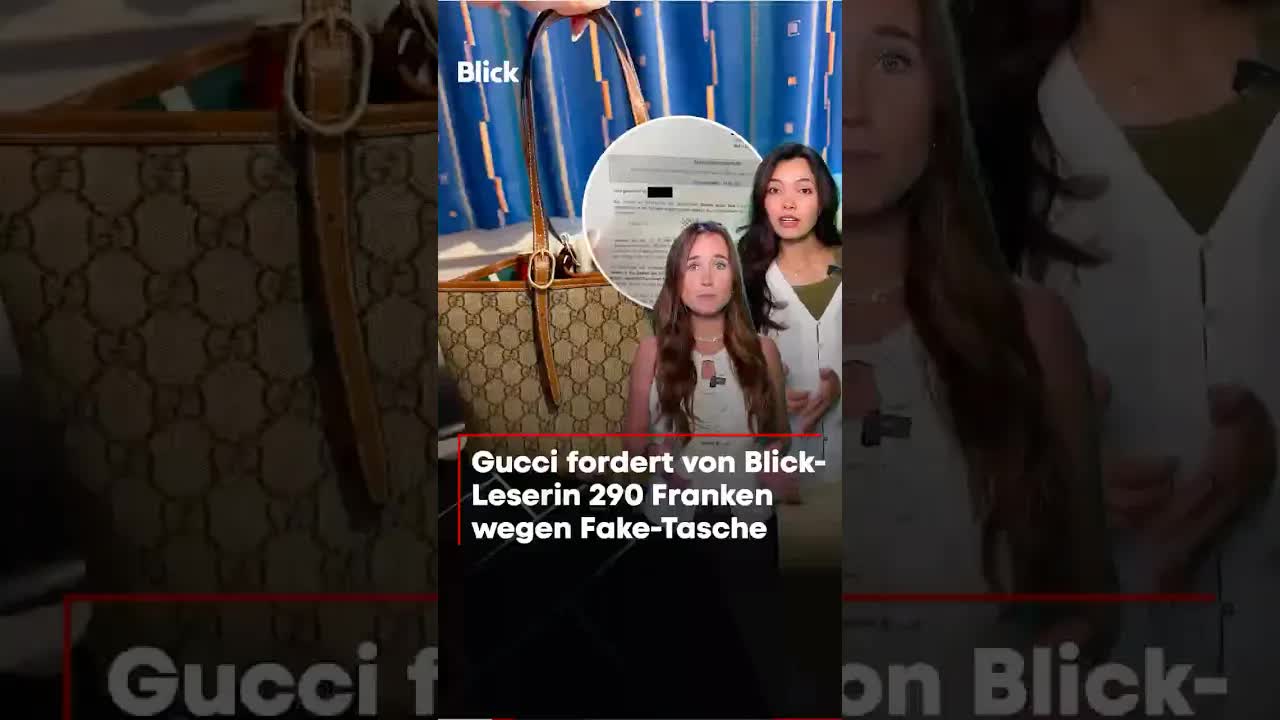 Fake Gucci-Tasche aus China – Rechnung statt Paket
