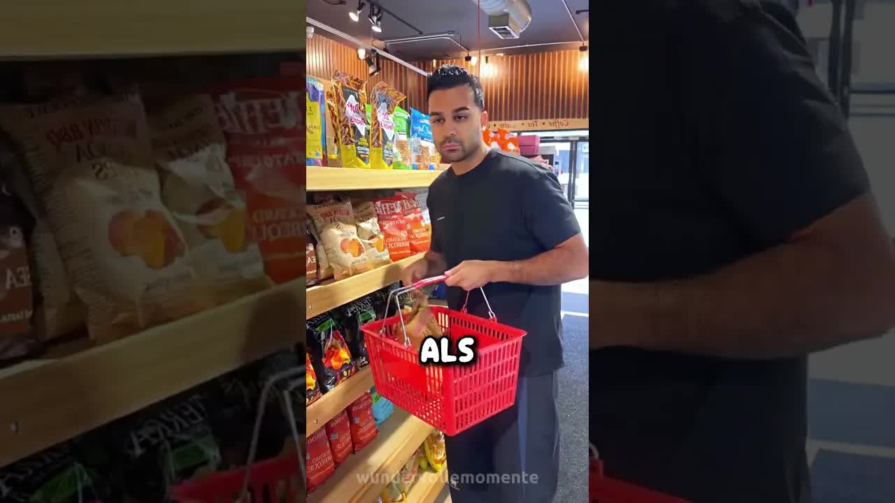 Der verrückte Supermarkt-Einkauf mit Überwachung