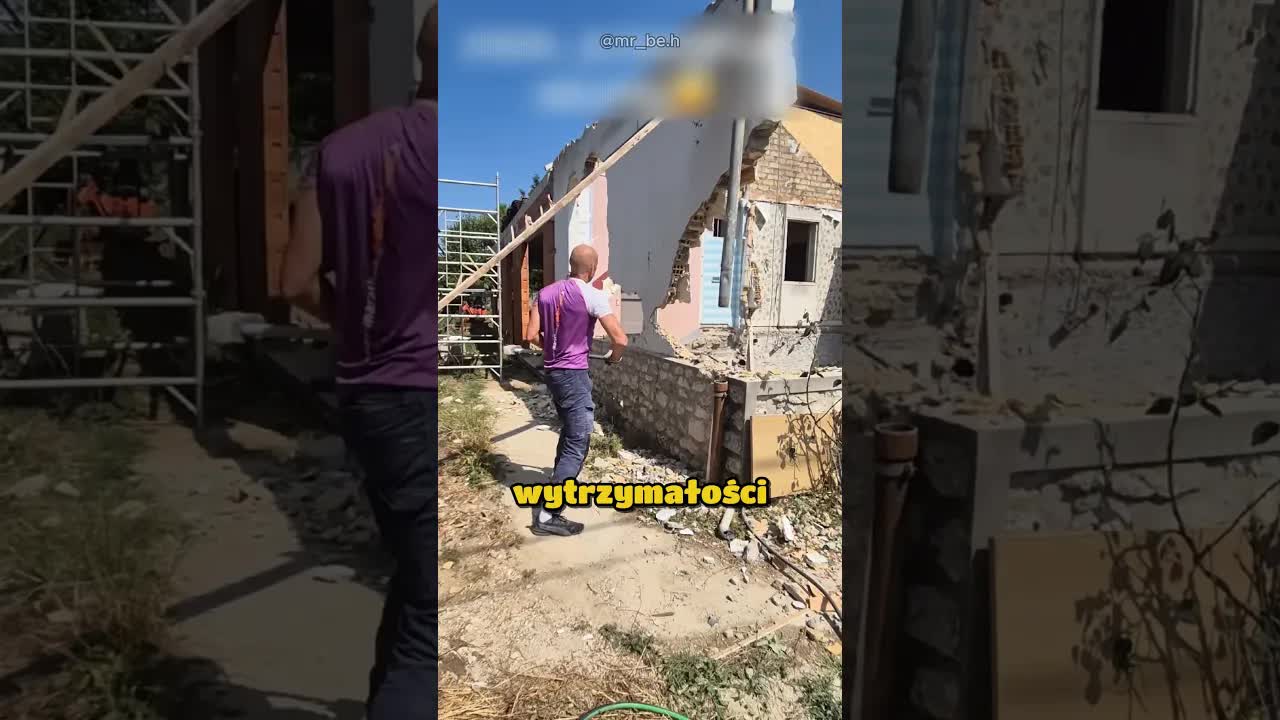 Fachowiec wyburza dom, ale ściana się nie zawala