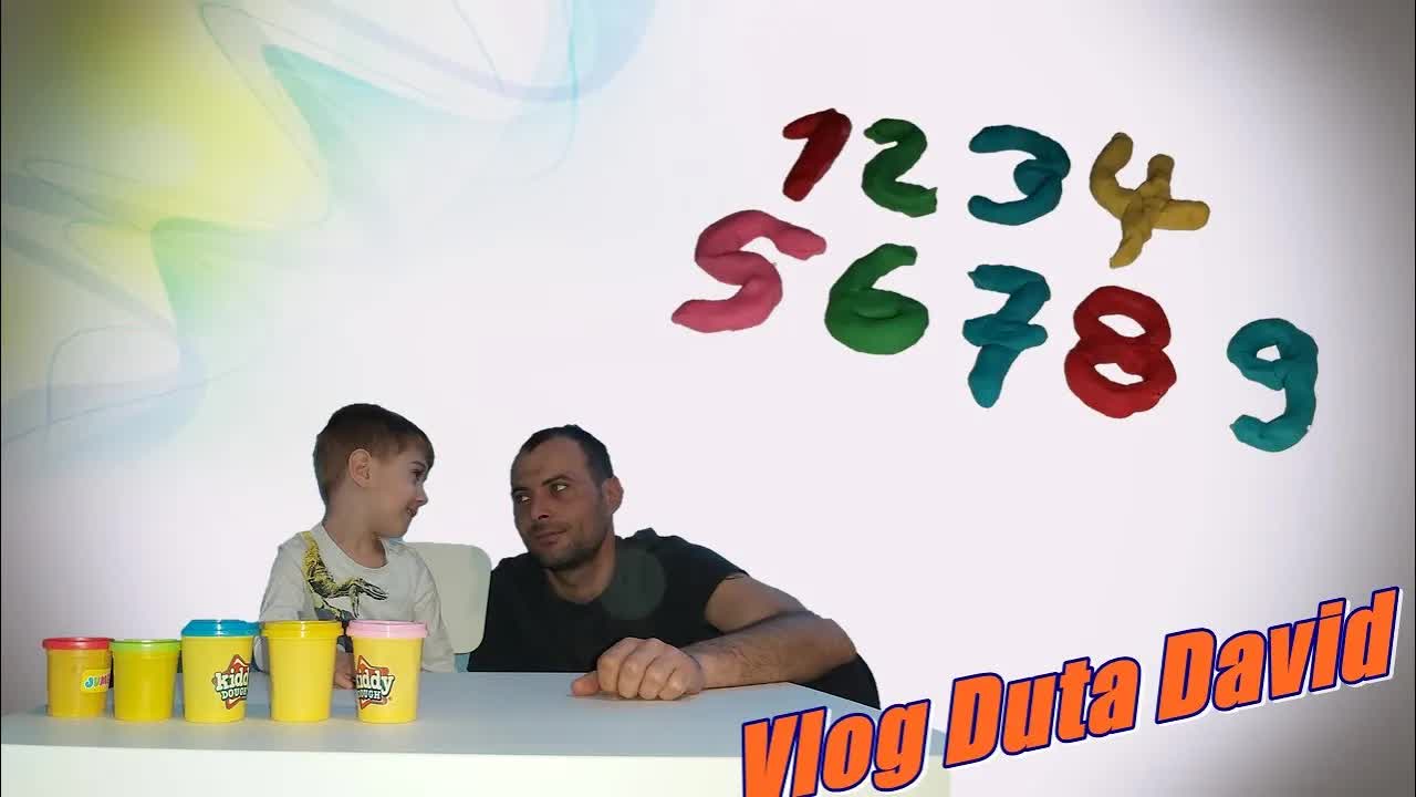 Învățăm numerele de la 1 la 9 cu plastilină