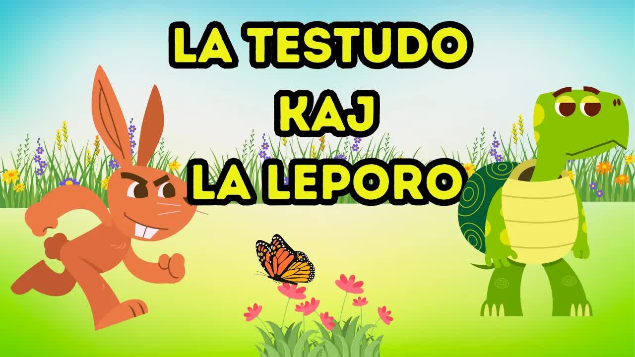 La Testudo kaj la Leporo: Fabelo en Esperanto
