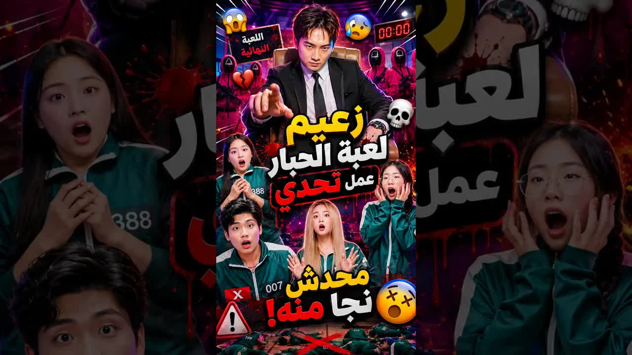 تحدي لعبة الحبار مع صديقاتي