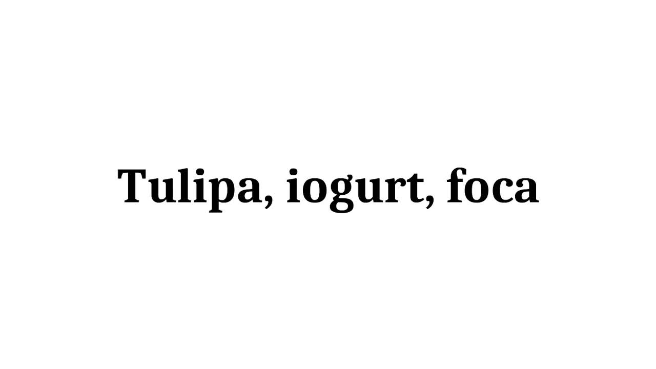 El conte de la tulipa, el iogurt i la foca