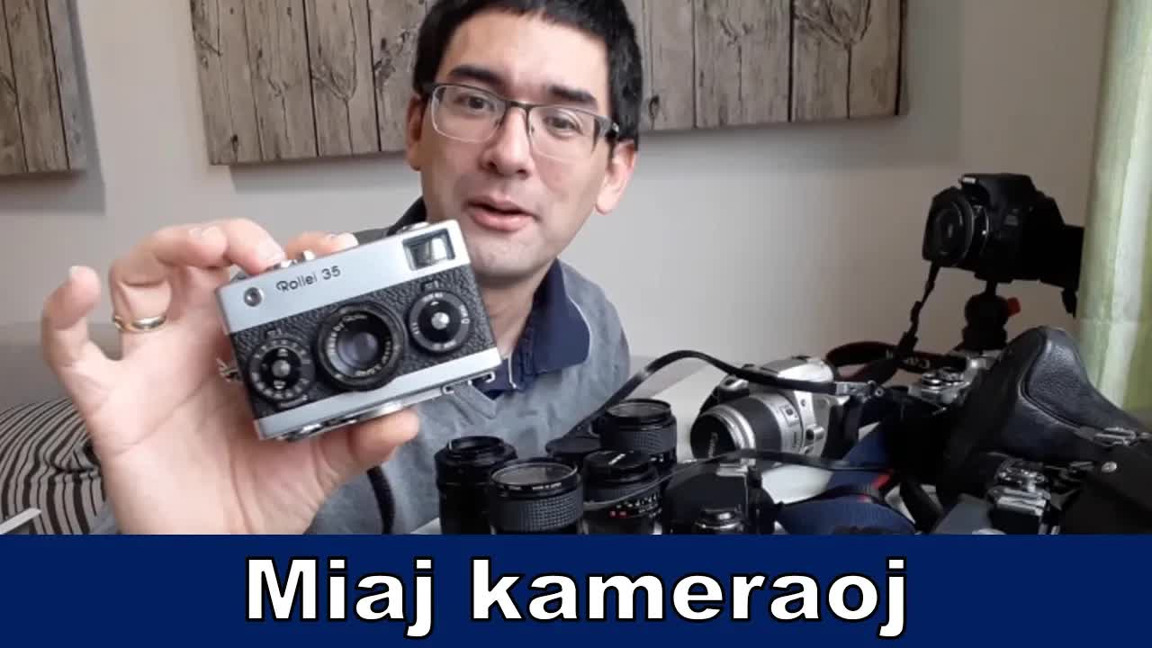 Mia kolektado de malnovaj fotiloj