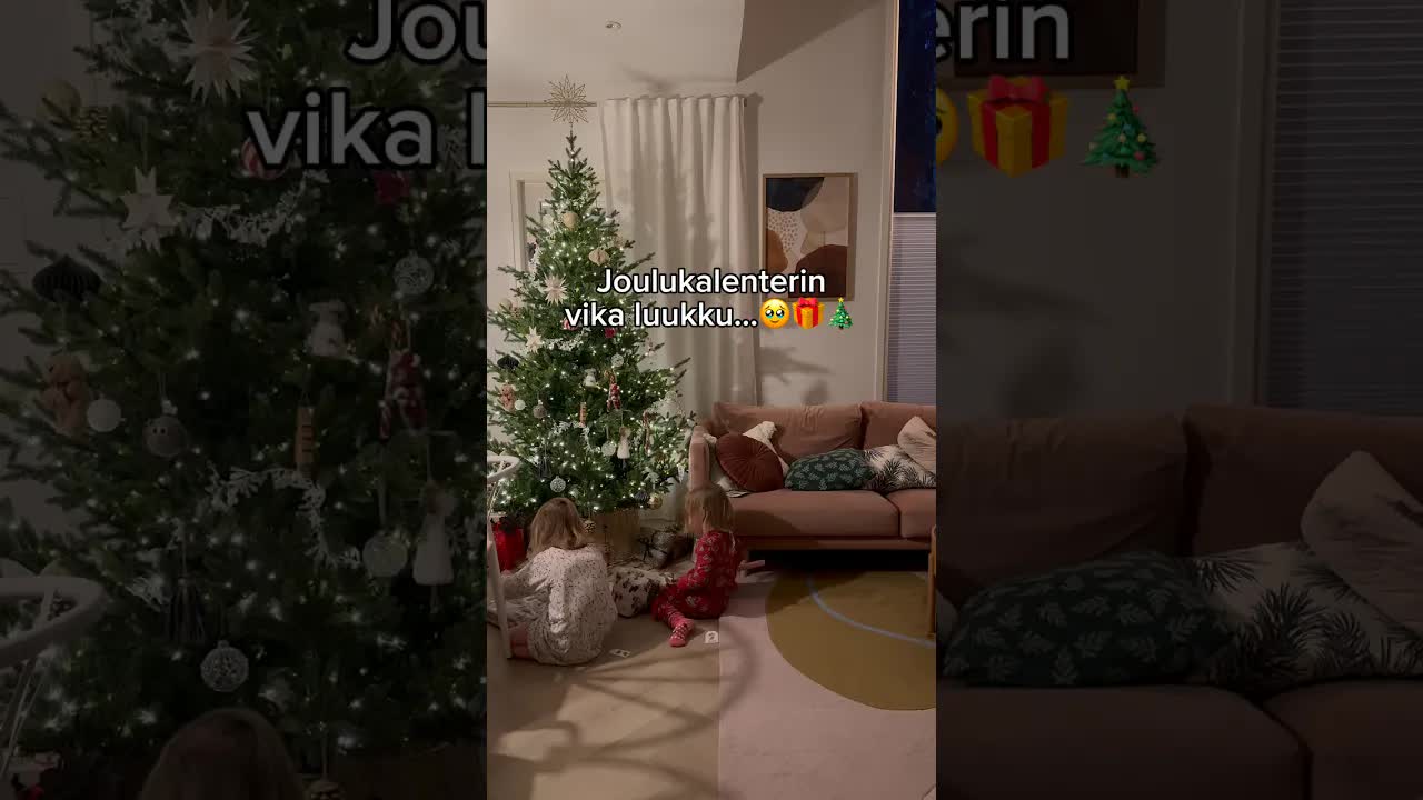 Joulupukin saapuminen ja lahja