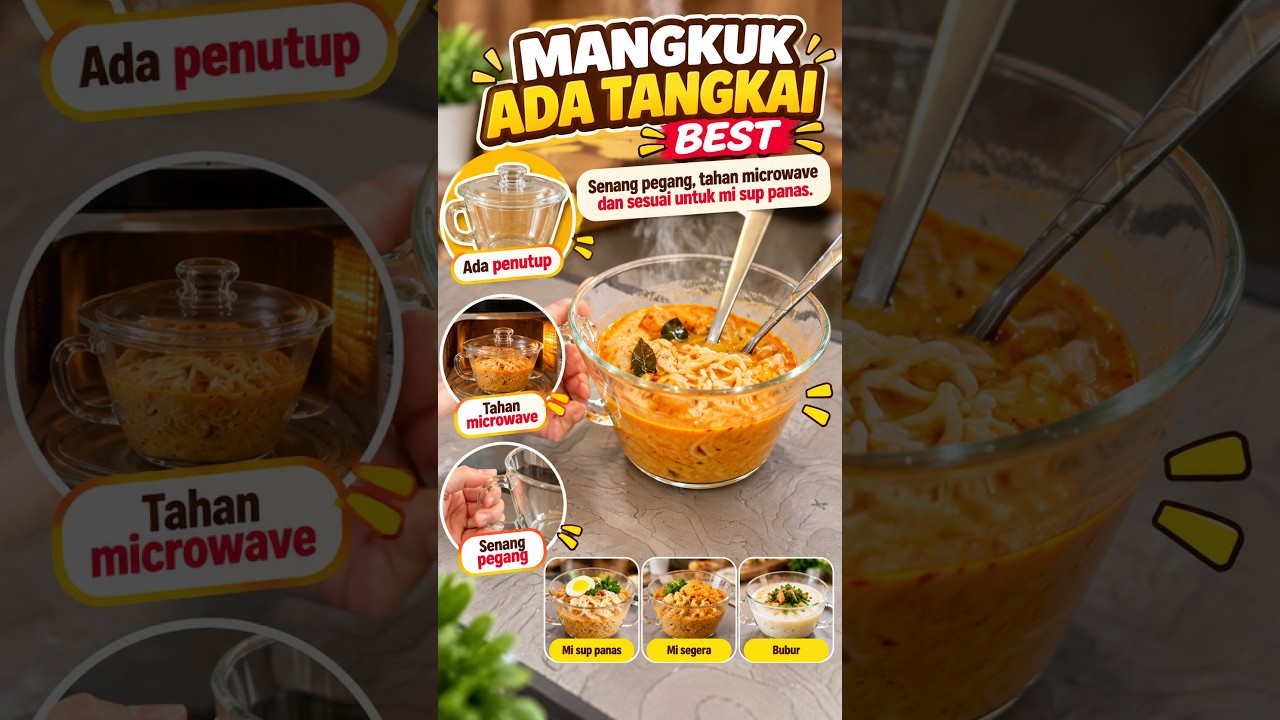 Review Mangkuk Mi Dengan Penutup dan Microwave Safe