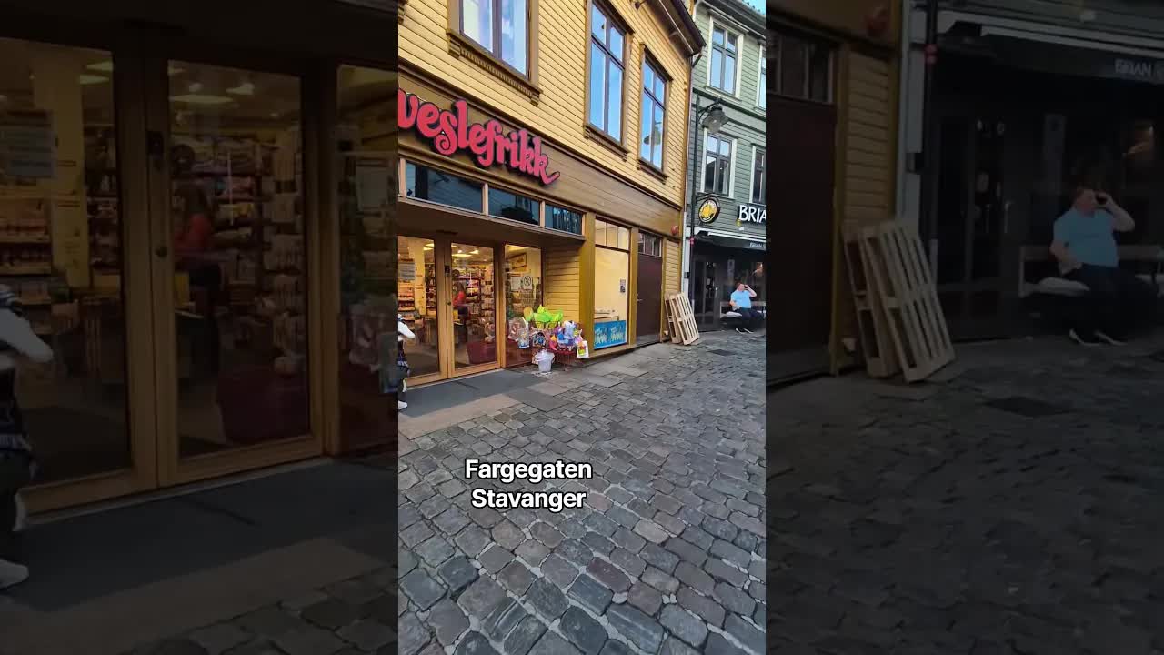 Spacer po ulicach Stavanger w Norwegii