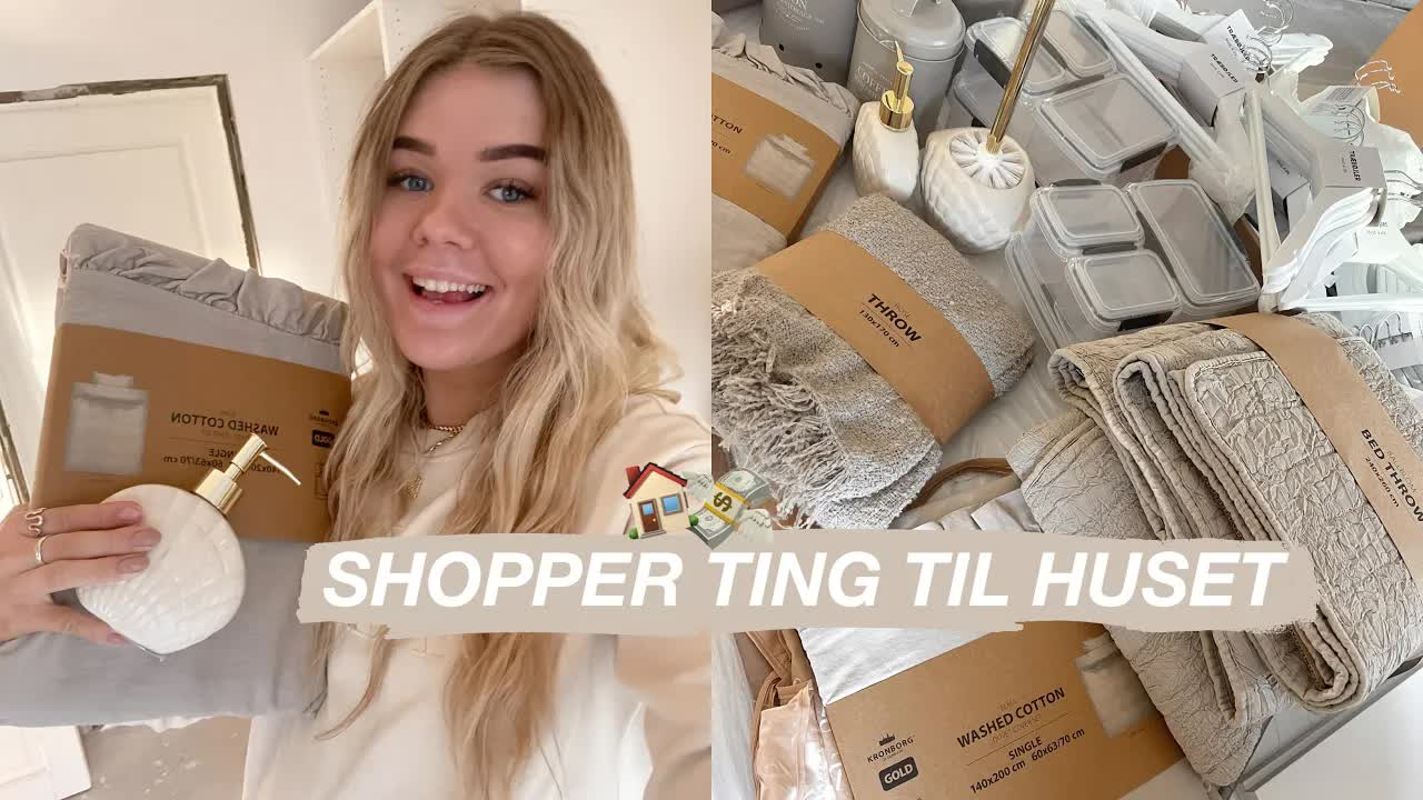 Shopping vlog: Køber ting til huset og viser haul