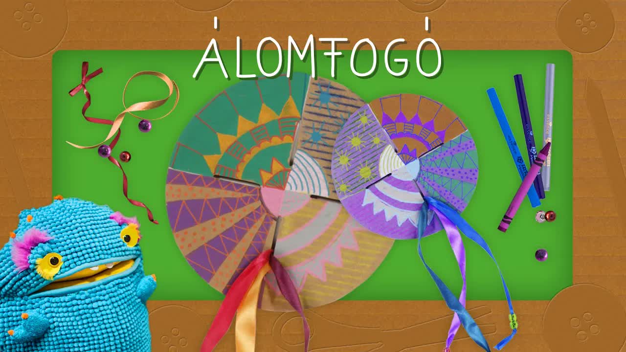 Álomfogó készítése régi CD-lemezből