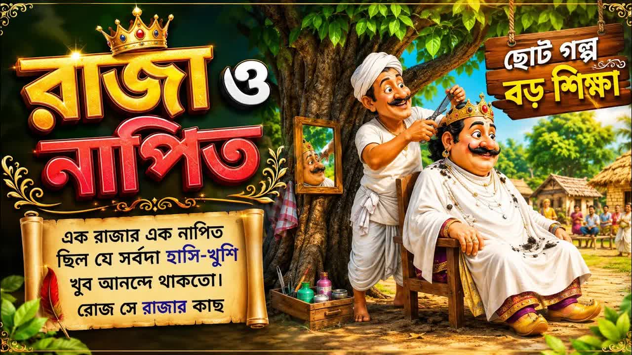 রাজা ও নাপিত: খুশির গল্প আর মুদ্রার চক্কর