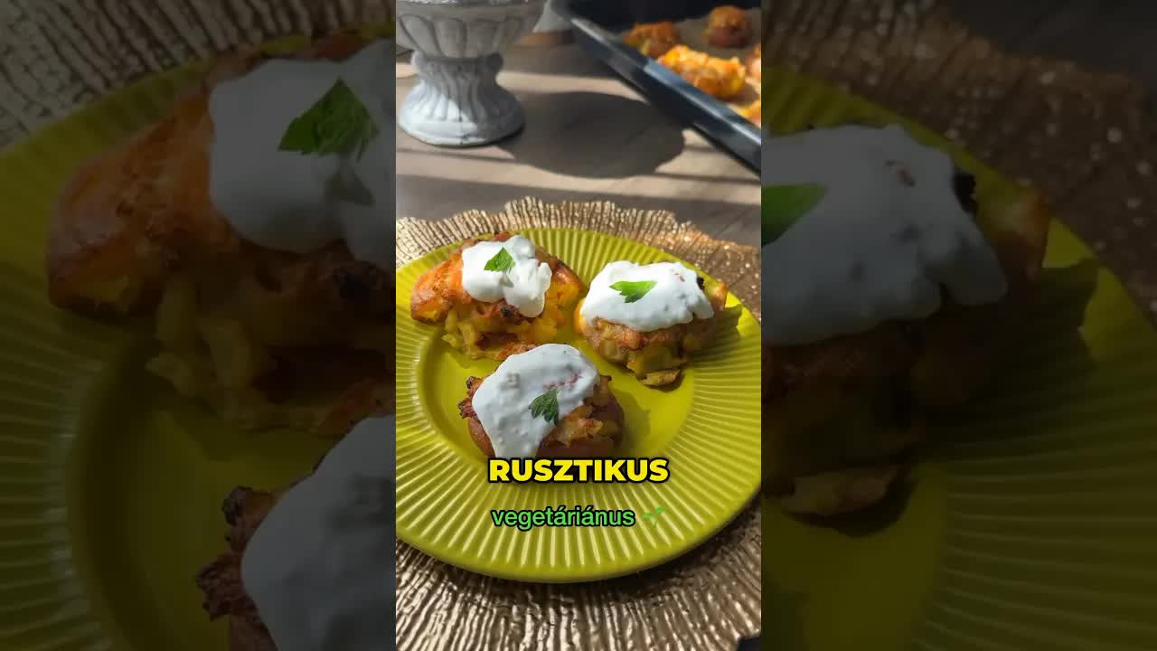 Rusztikus burgonya tofus töltelékkel recept