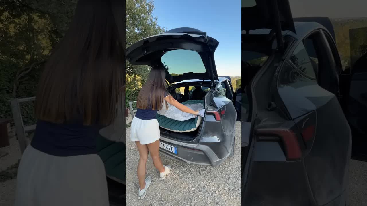 Campeggio in auto con la mia fidanzata